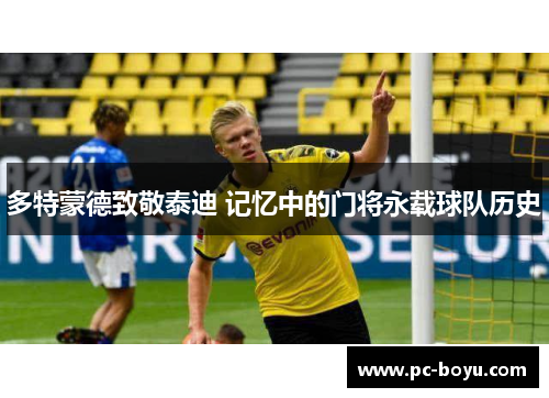 多特蒙德致敬泰迪 记忆中的门将永载球队历史